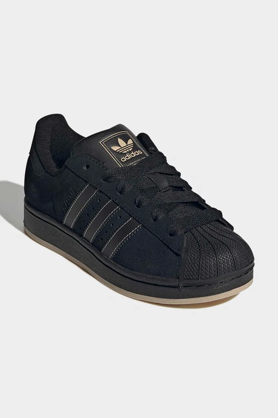 Παιδικά δερμάτινα sneakers adidas Originals SUPERSTAR II JP9429 μαύρο SS26