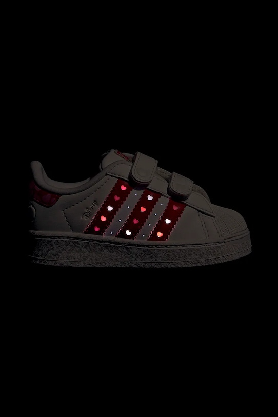 adidas Originals sneakersy zamszowe dziecięce DISNEY SUPERSTAR LED LIGHTS KK1294