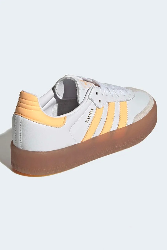 Chłopiec adidas Originals sneakersy skórzane dziecięce SAMBAE JP9533 biały