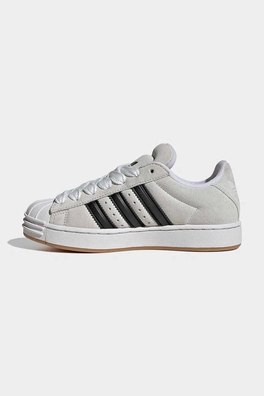 adidas Originals sneakersy skórzane dziecięce SUPERSTAR ST beżowy KJ1191