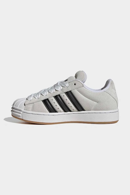 adidas Originals sneakersy skórzane dziecięce SUPERSTAR ST beżowy KJ1191