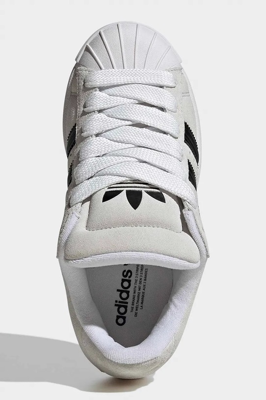 adidas Originals sneakersy skórzane dziecięce SUPERSTAR ST KJ1191 beżowy