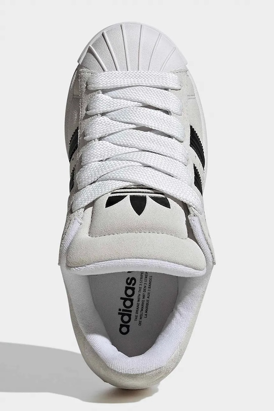 adidas Originals sneakersy skórzane dziecięce SUPERSTAR ST KJ1191 beżowy