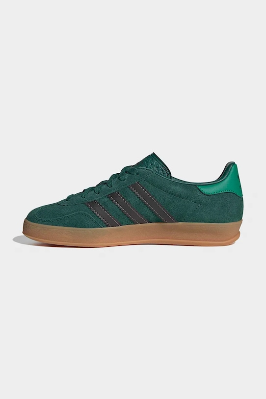 adidas Originals sneakersy skórzane dziecięce GAZELLE INDOOR zielony IH6449