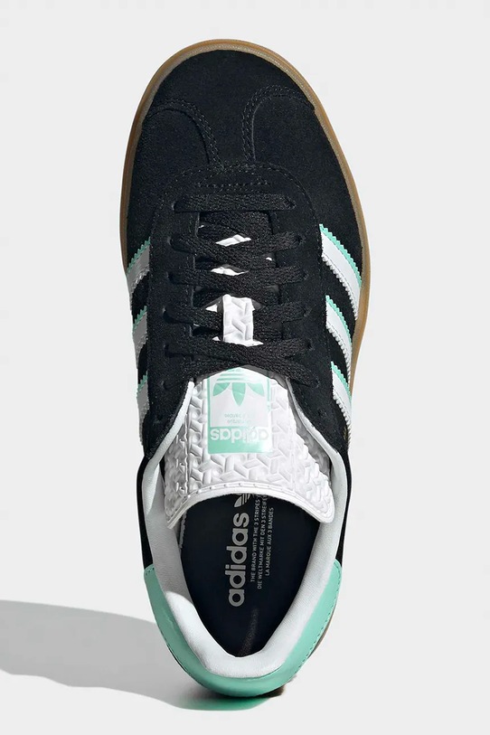 adidas Originals sneakersy skórzane dziecięce GAZELLE BOLD IH6456 czarny