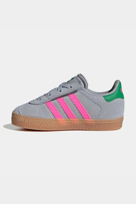 Παιδικά sneakers σουέτ adidas Originals GAZELLE γκρί IH6477