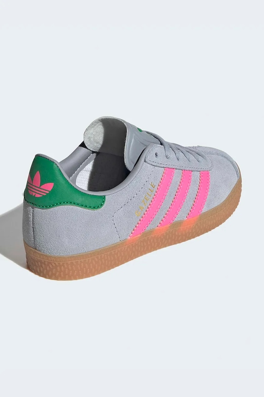 Chłopiec adidas Originals sneakersy zamszowe dziecięce GAZELLE IH6472 szary