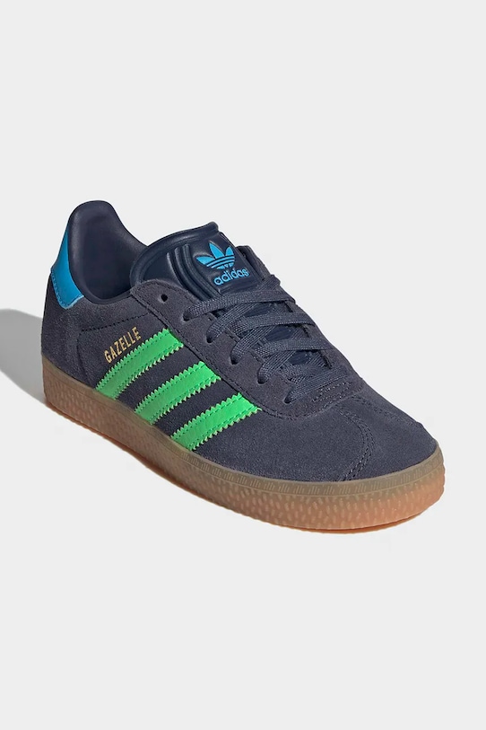 Детские замшевые кроссовки adidas Originals GAZELLE IH6471 тёмно-синий SS26