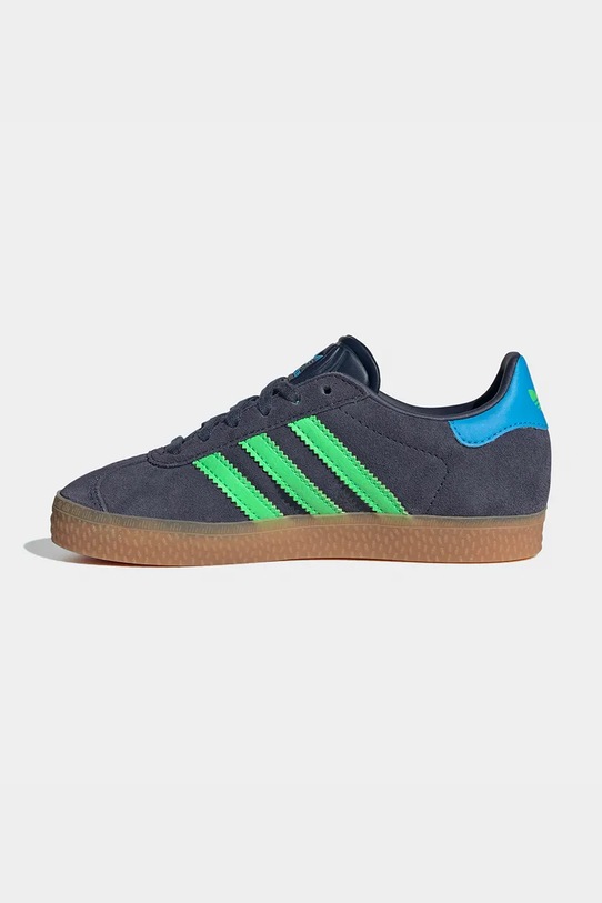 Otroške superge iz semiša adidas Originals GAZELLE mornarsko modra IH6471