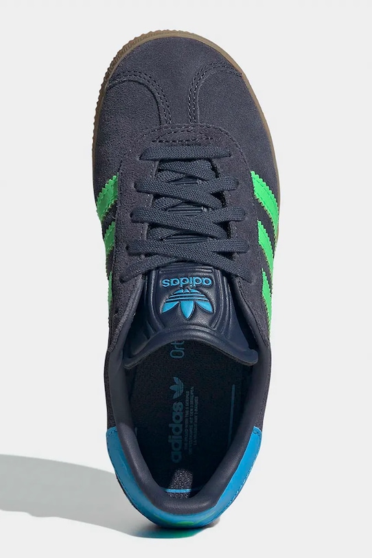 Детские замшевые кроссовки adidas Originals GAZELLE IH6471 тёмно-синий