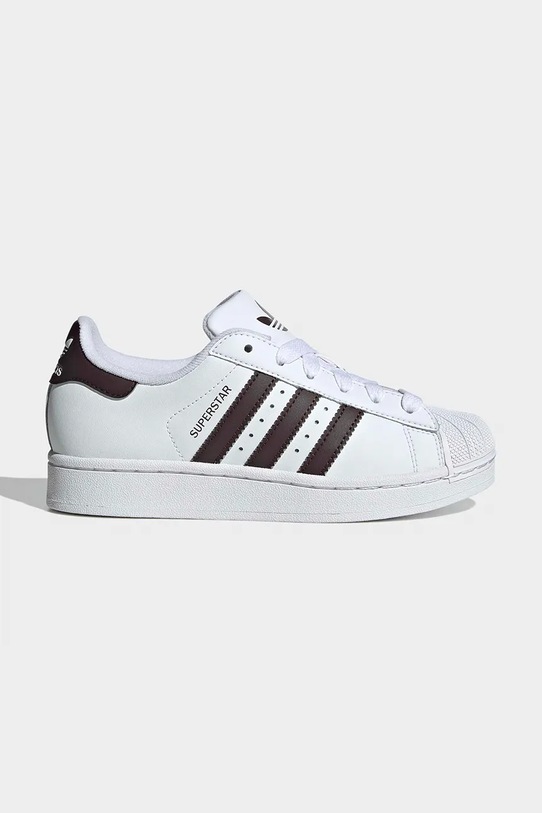 Detské tenisky adidas Originals SUPERSTAR II usňová koža biela KI4163