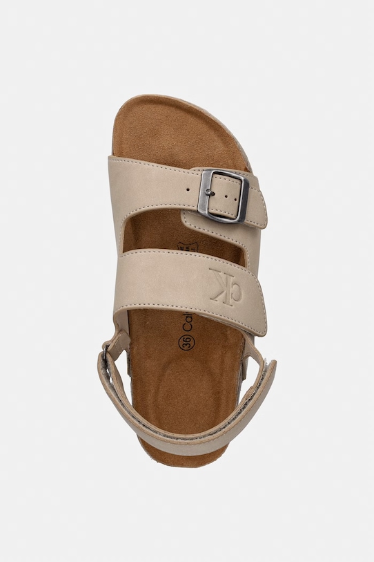 Calvin Klein Jeans sandały dziecięce beżowy V3X2.83328.35.40