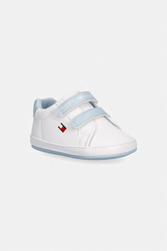 Cipele za bebe Tommy Hilfiger imitacija zrnate kože bijela T0B9.34329