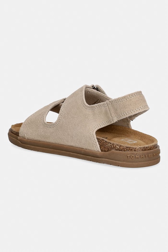 Chłopiec Tommy Hilfiger sandały zamszowe dziecięce T3X2.34394.22.34 beżowy