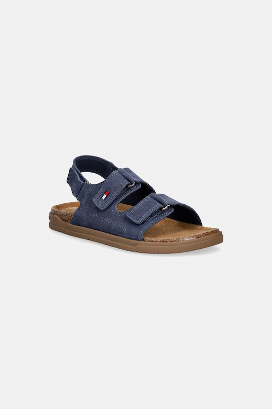 Tommy Hilfiger sandały zamszowe dziecięce granatowy T3X2.34394.22.34