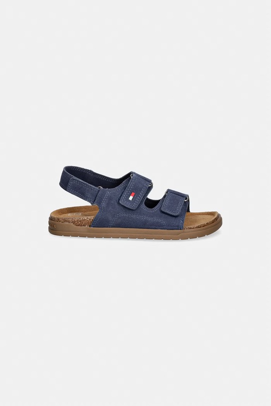 Tommy Hilfiger sandały zamszowe dziecięce T3X2.34394.22.34 granatowy SS26