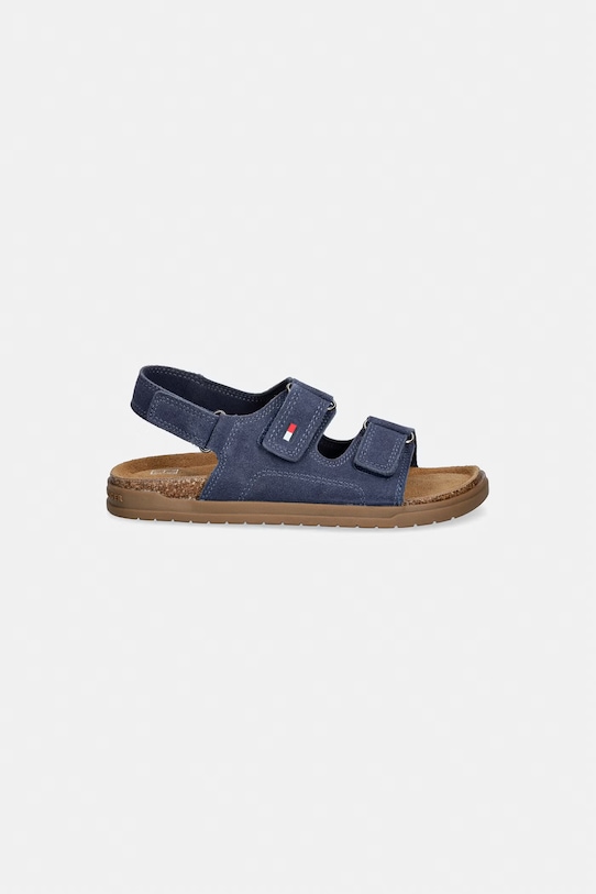 Tommy Hilfiger sandały zamszowe dziecięce T3X2.34394.22.34 granatowy SS26