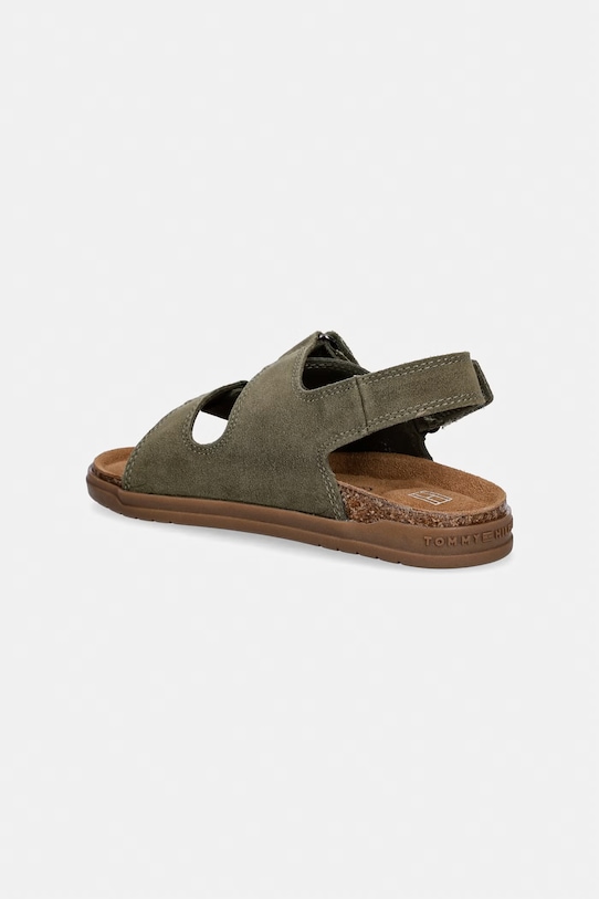 Chłopiec Tommy Hilfiger sandały zamszowe dziecięce T3X2.34394.22.34 zielony