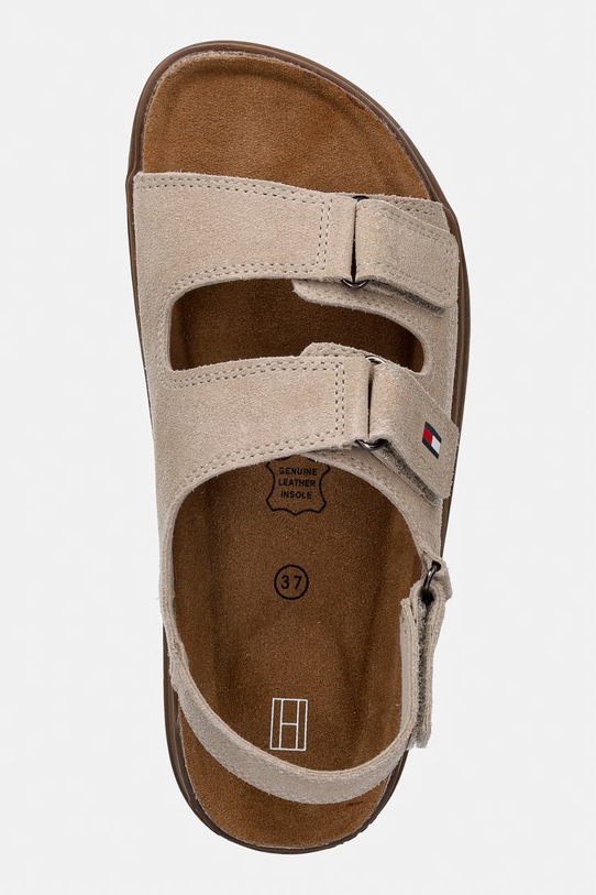 Tommy Hilfiger sandały zamszowe dziecięce beżowy T3X2.34394.35.41