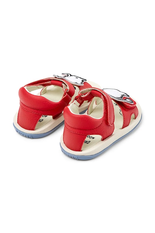 Παιδικά δερμάτινα σανδάλια Camper TWS FW by Moomin κόκκινο K800698