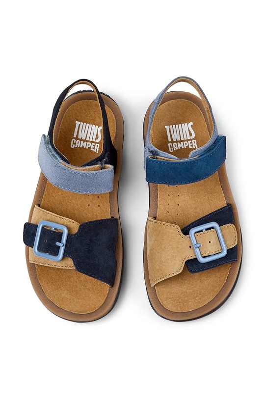 Camper sandały skórzane dziecięce Bicho TWS Kids K800672.28.34.TWS granatowy