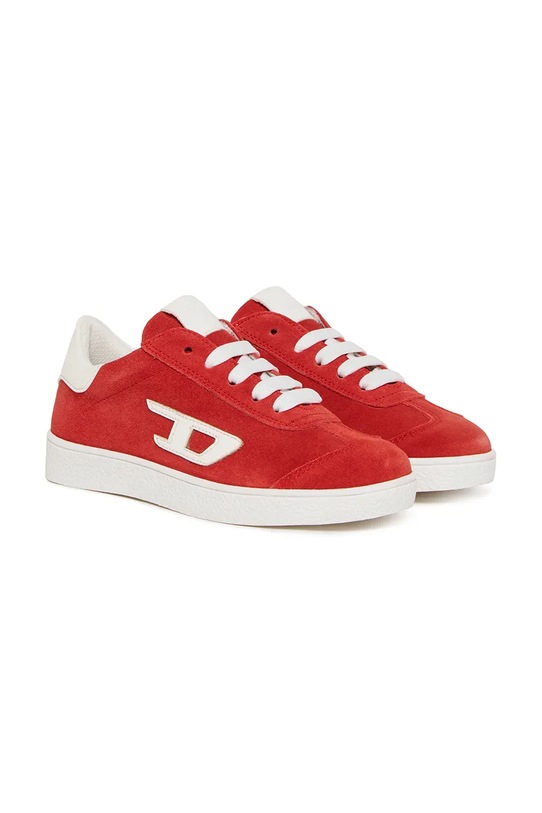 Diesel sneakersy zamszowe dziecięce S-COUGAZ BC1056.KF005.36.40 czerwony SS26