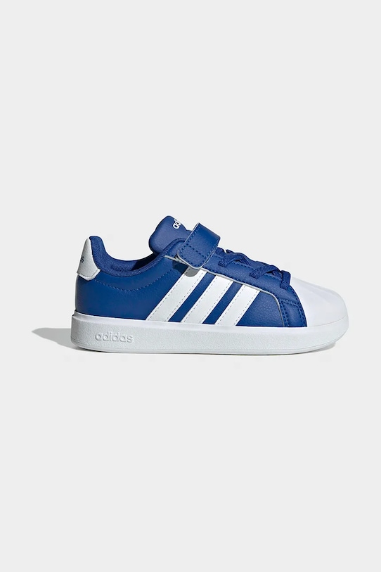 Παιδικά sneakers adidas STREETTALK απομίμηση λείου δέρματος μπλε JQ8594