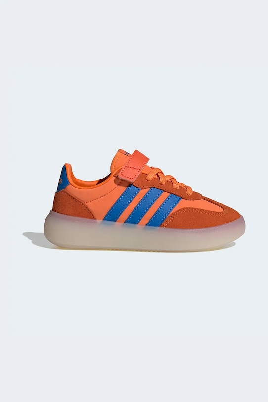 Παιδικά sneakers adidas BARREDA DECODE δέρμα σαμουά πορτοκαλί JP6722