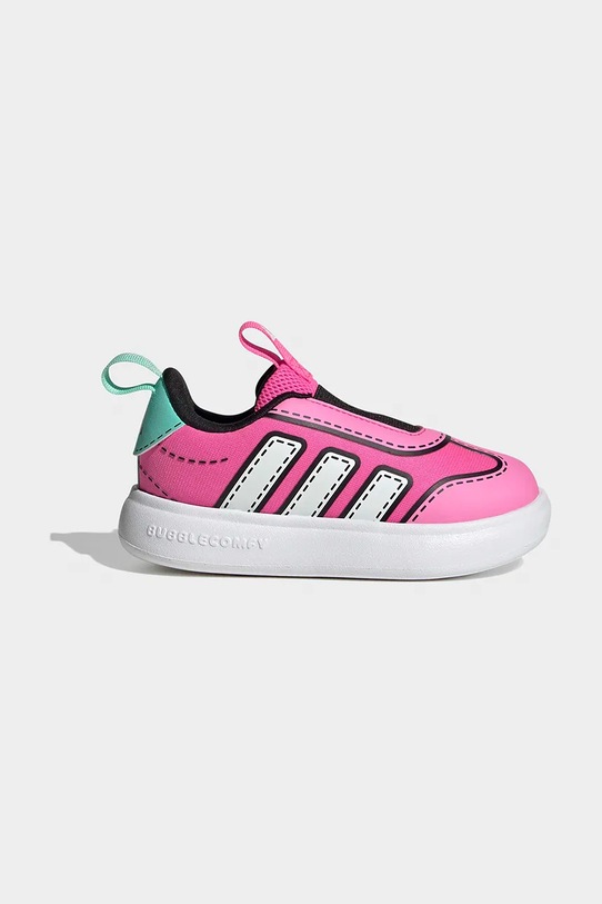 Παιδικά sneakers adidas BUBBLECOMIC συνθετικό ροζ JS0126