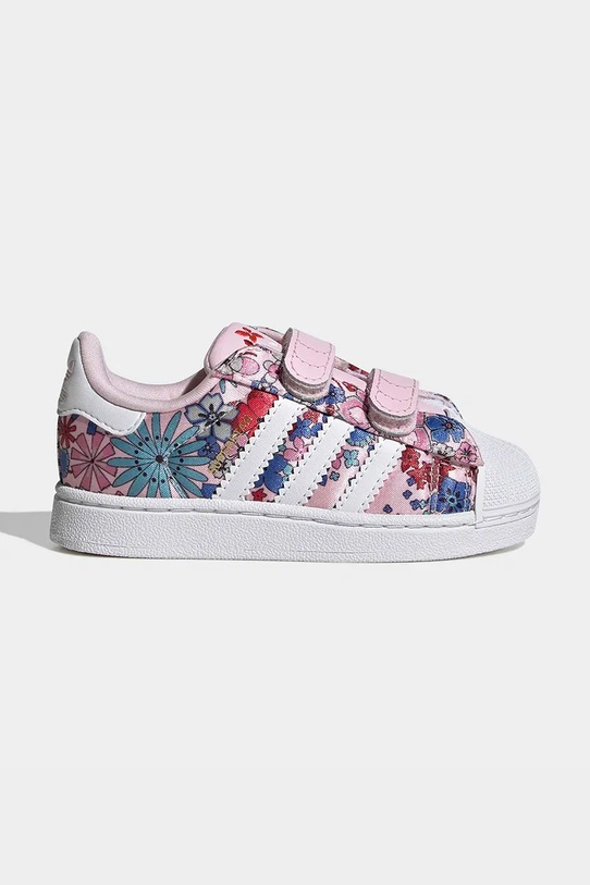 Βρεφικά sneakers adidas Originals SUPERSTAR II υφασμάτινο ροζ JQ2003