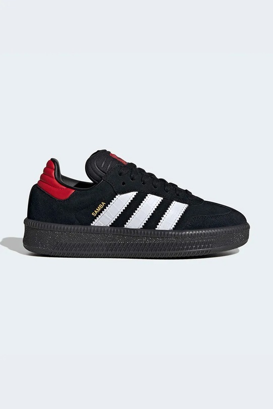 adidas Originals SAMBA XLG sneakersy dziecięce zamszowe czarny JP9522