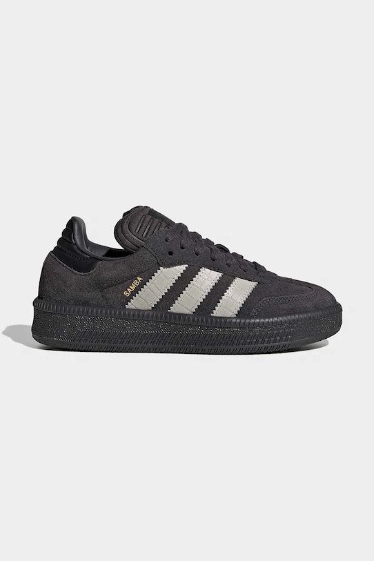 adidas Originals SAMBA XLG sneakersy dziecięce zamszowe brązowy JP9521