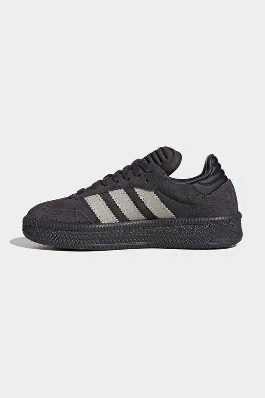 adidas Originals SAMBA XLG sneakersy dziecięce zamszowe brązowy JP9521