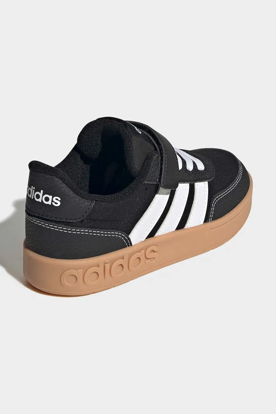 Παιδικά sneakers adidas BREAKBASE απομίμηση λείου δέρματος μαύρο JR9779