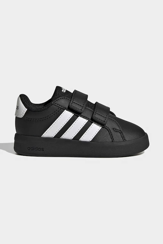 Παιδικά sneakers adidas GRAND COURT 3.0 απομίμηση λείου δέρματος μαύρο KJ4371