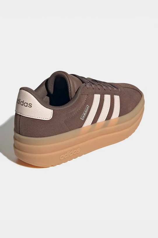 CHLAPEC Dětské semišové tenisky adidas VL COURT BOLD KK4502 hnědá
