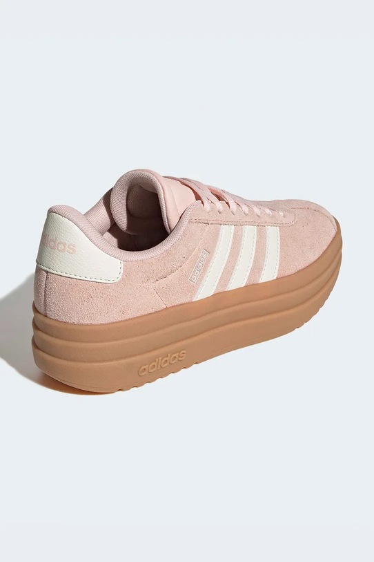Deklice Otroške superge iz semiša adidas VL COURT BOLD KK4501 bež