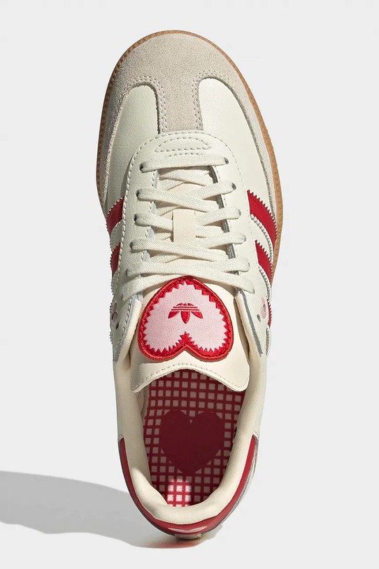 adidas Originals sneakersy dziecięce SAMBA OG KI6679 beżowy