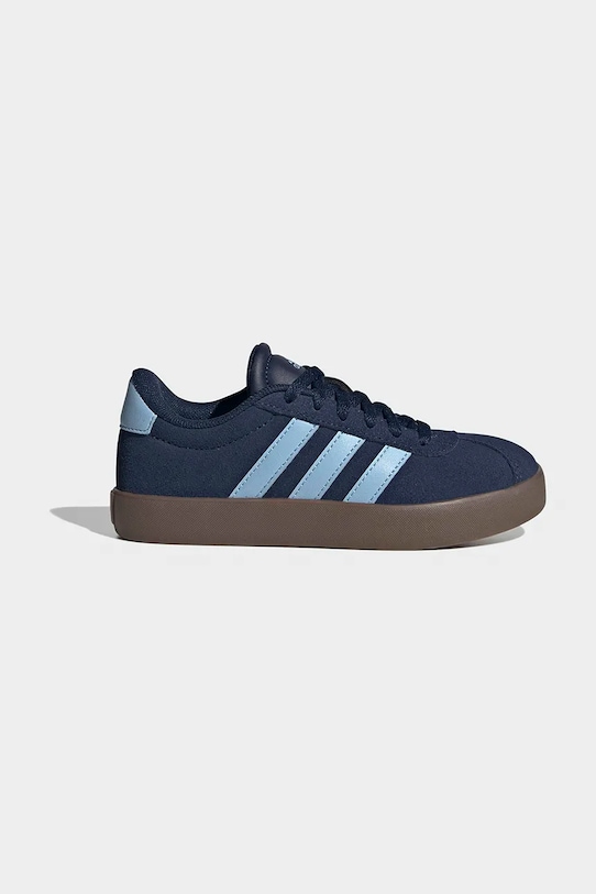 adidas sneakers pentru copii VL COURT 3.0 piele întoarsă albastru KI6489