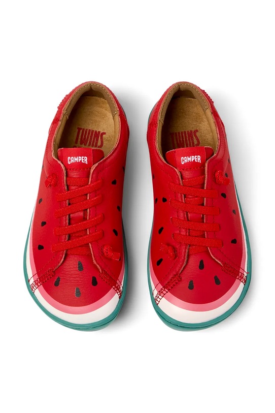 Camper półbuty skórzane dziecięce Peu Cami Kids TWS 80003.25.27.TWS czerwony