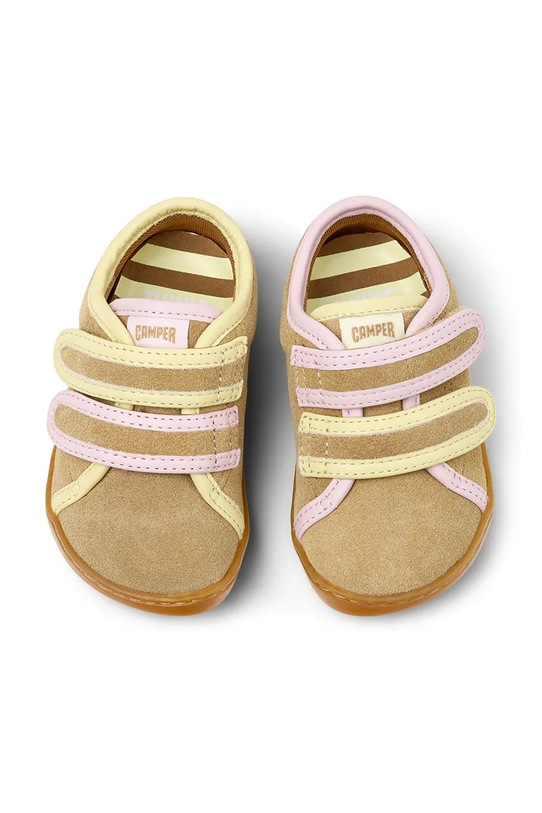 Детские ботинки из нубука Camper TWS FW K800666 коричневый