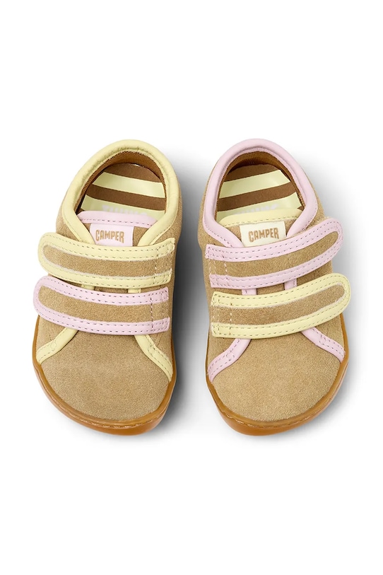 Детские ботинки из нубука Camper TWS FW K800666 коричневый