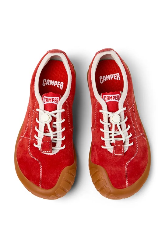 Camper sneakersy nubukowe dziecięce Peu Path Kids czerwony K800694.28.34