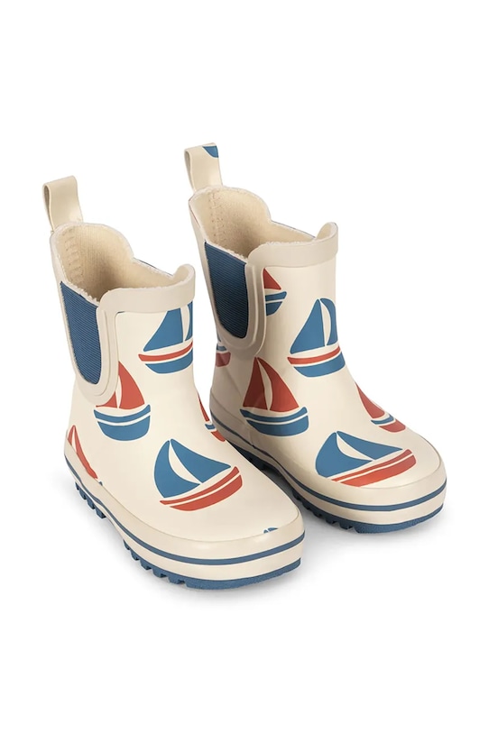 Konges Sløjd kalosze dziecięce ROI PRINTED RAIN BOOT beżowy KS105052.PPY2