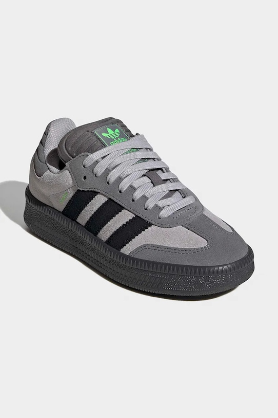 Otroške superge adidas Originals SAMBA XLG KI6159 siva SS26