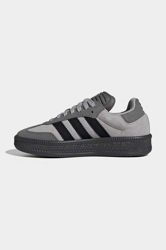 Otroške superge adidas Originals SAMBA XLG siva KI6159