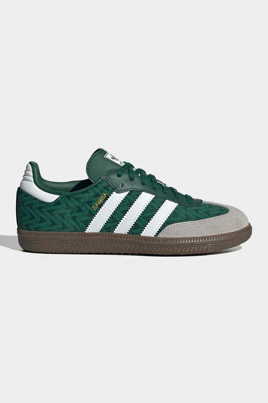 adidas Originals sneakers pentru copii SAMBA OG textil verde JP9501