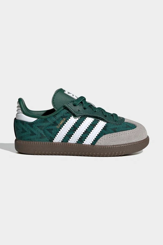 Παιδικά sneakers adidas Originals SAMBA OG υφασμάτινο πράσινο JP9518