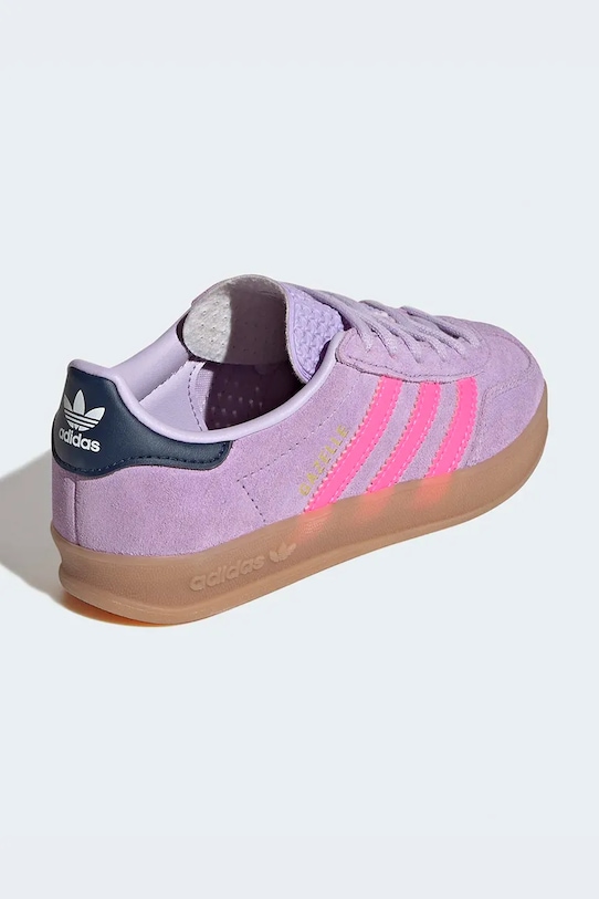 Chłopiec adidas Originals sneakersy dziecięce GAZELLE INDOOR IH4009 fioletowy