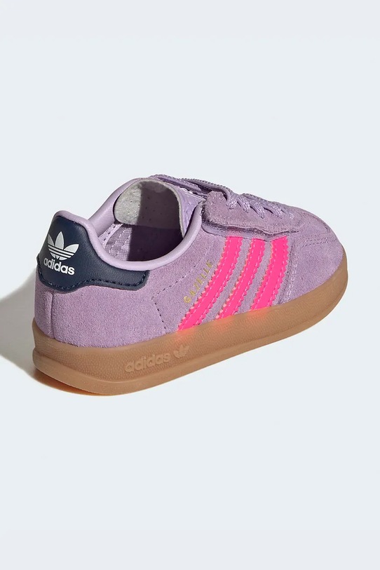 Chłopiec adidas Originals sneakersy zamszowe dziecięce GAZELLE INDOOR IH4012 fioletowy
